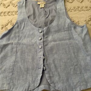 Rachel Zoe Sky Blue Sleeveless Blouse